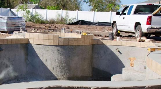 pool construction
